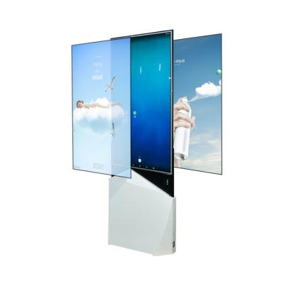 China Outdoor Wholesale Double Sided Advertising Player Network Advertising Screen Floor Stand Digital Signage Media Player for sale