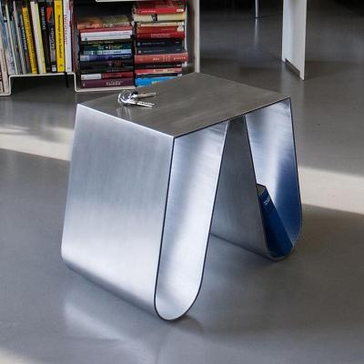 China 2021 newest fashion stainless steel design easy to clean style popular metal modern stainless steel coffee table for sale