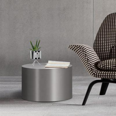 China High New Style Cost Effective Easy To Clean Metal Round Modern Luxury Coffee Table Stainless Steel for sale