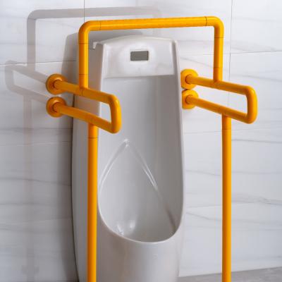 China Pair Eco-friendly ABS U Shape Wall Mounted Urinal Toilet Handicap Grab Bars For Handicapped for sale