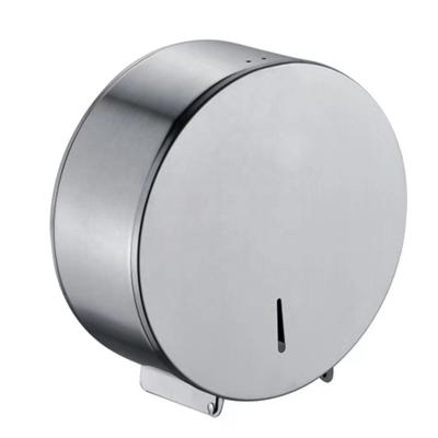 China Modern High Quality Sus304 Stainless Steel Brushed Finish Lockable Jumbo Toilet Paper Roll Dispenser For Hotel School Hospital Mall for sale