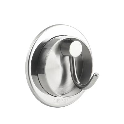 China CLASSIC 304 Stainless Steel Bath Towel Hook Sus304 Porch Wall Mounted Hidden Door Revolving Single Robe Hook Concealed Entryway Hook for sale