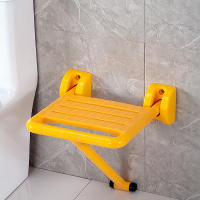 China Durable Elderly Care Folding Disabled Wall Mounted Chair Durable Nylon Flip Up Bathroom Shower Grab Bath Chair Elderly Seat Bar for sale