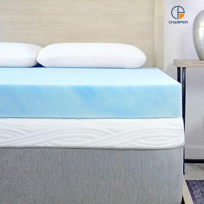 China Foldable Memory Foam Mattress Topper Bed Hotel Latex Cooling Gel Bed Mattress Topper for sale