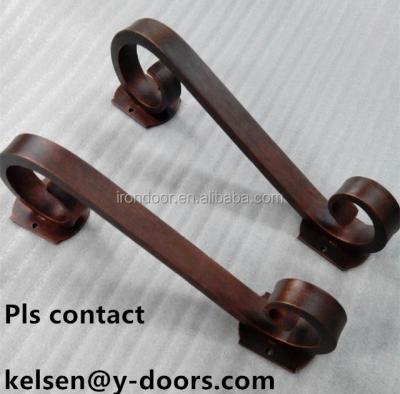 China Door steel and all hand forged wrought iron handles for sale