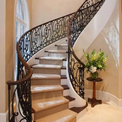 China Automatic Hot Sale Safety Stair Baluster Cast Iron Interior Hand Railing For Home for sale