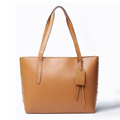 Cina Fashion Simple Fashion Leather Tote Bag For Office Ladies Handbags Manufacturer in vendita