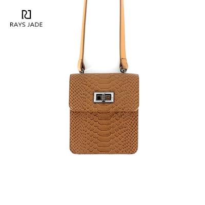 Cina New Arrival Mini Small Luxury Fashion Women Bag Waterproof Snakeskin Purses Genuine Leather Cross Body Bag For Girls in vendita