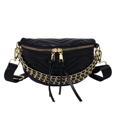 China Fashion Luxury High Quality Women Chain Design Mini Chest Bags PU Leather Cross Shoulder - Body Ladies Handbags for sale