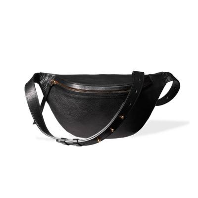 China Ok 2022 Customized Logo Worthless Bag Stylish Unisex Anti-theft Designer Black Pussy Pack Fashion Women Waist Bag Trunk Bag for sale