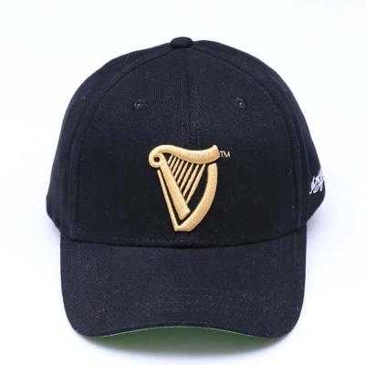 China Hygroscopic Factory Wholesale Unisex Black Baseball Cap Cheap Cotton Baseball Hat for sale