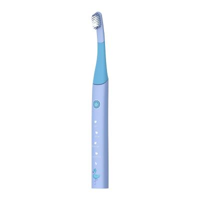 China Matte surface + brush handle two-color TPE Besman D16 Children's Electric Toothbrush IPX7 Waterproof Customized Cartoon Design Soft Bristle Battery Power Factory Price for sale