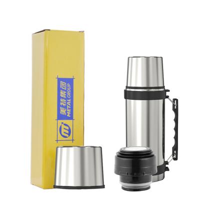 China Wholesale PORTABLE 0.5L 0.75L 1L Stainless Steel Thermos Flask Vacuum Bottle Travel Double Walled Insulated Pot for sale