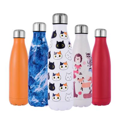 China PORTABLE Double Wall Stainless Steel Vacuum Cola Water Bottle With Custom Logo Thermos Drinkware for sale