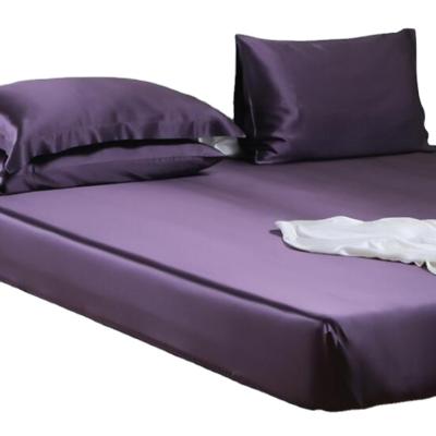 China 100% Mulberry Silk Anti-Static Bedding, 22mm Seamless Charmeuse Silk Sheet Set for sale