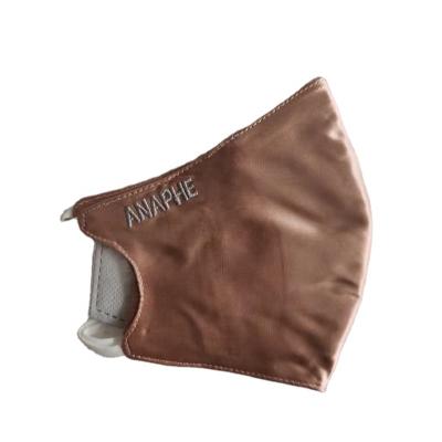 China 22MM eco-friendly 100% mulberry silk facemask, Rose Gold embroidery silk face masks for sale