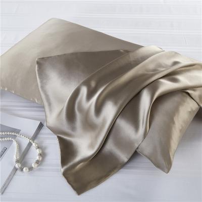 China Anti-Static Natural Silk Pillowcase Queen Size With Hidden Zipper Hypoallergenic 100%Mulberry Silk Pillow Case for sale