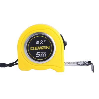 China ABS & Plastic Tape Ruler Portable Yellow Plastic Steel Dose Measuring Tape With Belt Clip for sale