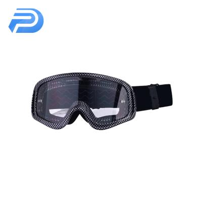 China Custom protective eyewear outdoor sports motorcycle goggles mount glasses with anti fog antiscratch glass for sale