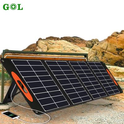 China Sunpower 150w 18v portable usb charger power foldable solar panel lightweight outdoor foldable solar panel 161x161mm for sale