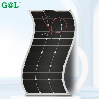 China 110w 18v rollable flexible solar panel sunpower 110w 18v thin film etfe flexible solar panel 156.75mmx156.75mm for sale