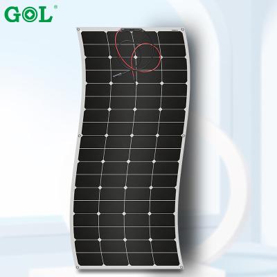 China 156.75mmx156.75mm Sunpower 200w 18v Etfe Solar Panel Flexible PV Rollable Film Solar Panel Solar Panels for sale