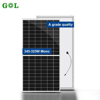 China 355w 360watt 370w 380w Monocrystalline Photovoltaic Panel Roof Solar Panels 166mmx166mm for sale