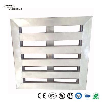 China                  Folding Semi-Open Metal Container Transport Warehouse Metal Cage Pallet Metal Tray              for sale