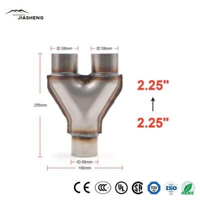 China                  Y-Shaped Three-Way Exhaust Pipe High Quality Exhaust Front Part Auto Catalytic Converter              for sale