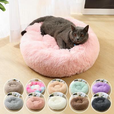 China Stocked Warm Dog Bed Sofa, Other Pet Beds & Accessories, Round Plush Dog Bed for sale