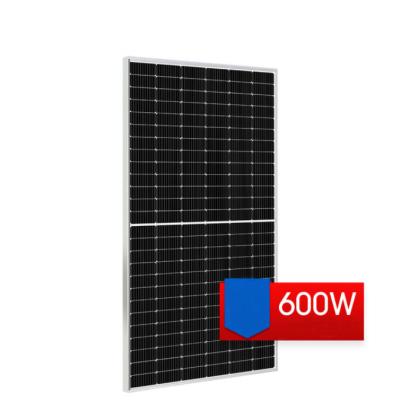 China China Factory 600w Half MONO (182mm) Mono Crystal Mono Solar Panels Industrial Solar Panel for sale