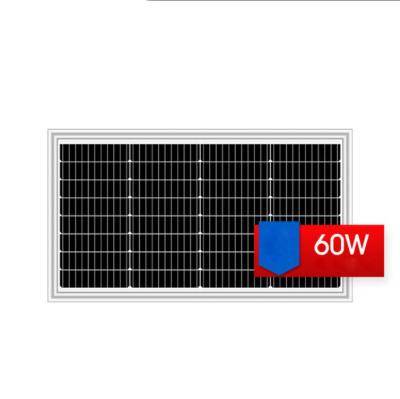 China SENSELED 18v solar panel 60watt monocrystalline solar panel for mobile homes MONO (182mm) for sale