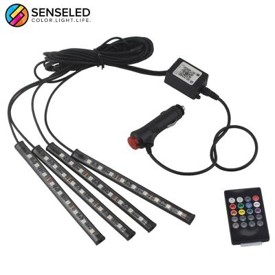 China Illuminate Whole Car LED Light Interior Strip Kit Car Atmosphere Lights RGB Colors Auto Car Interior Decoration for sale