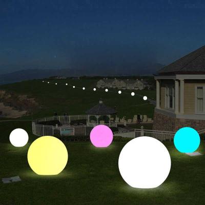 China Outdoor Lighting Rechargeable Sports Stadiums RGB 16 Color Changing Remote Control Led Graden Light Ball for sale