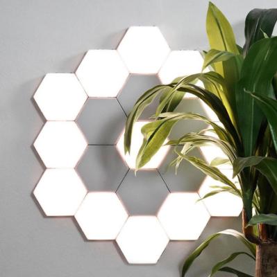 China 2021 Hottest 6Pack Modern Modular Smart Touch Light Hexagonal LED Wall Night Light DIY for sale