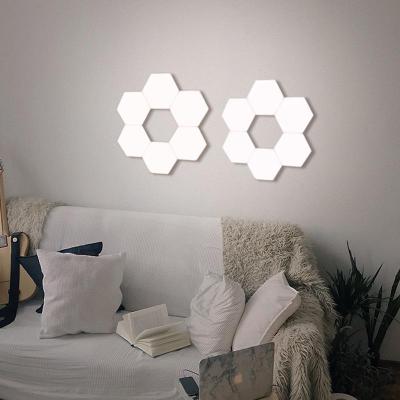 China Long Lifespan LED Panel Light 6PCS/set Touch Lights Hexagonal Aurora Led Smart Colorlight Led Panel Light for sale