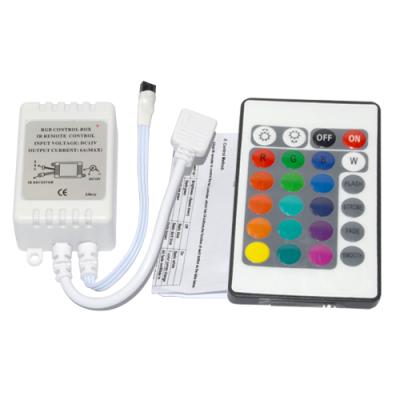 China Remote Control Lights Radio 24 Keys RGB IR LED Strip Controller for RGB SMD 3528 2835 5050 LED Strips for sale