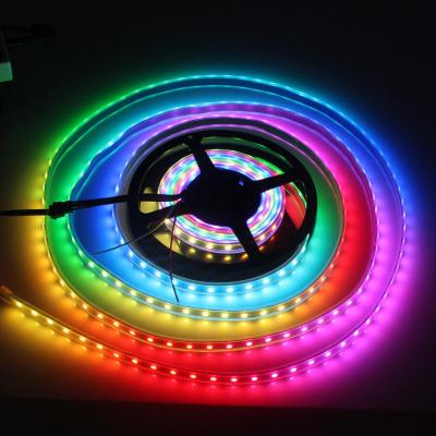 China Hotel Tira Led 5050 RGB TV Stand Light 5V 12V 60leds/m Remote Control Led Strip Light for sale