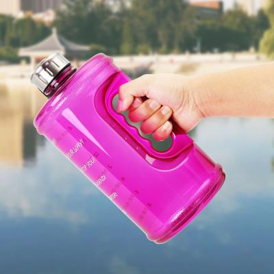 China Gradient Viable Gym Water Bottle Gallon Food Grade Large Capacity 3.78L 2.2L Space Outdoor Water Cup Bottle Sports Outdoor Drink Jug for sale