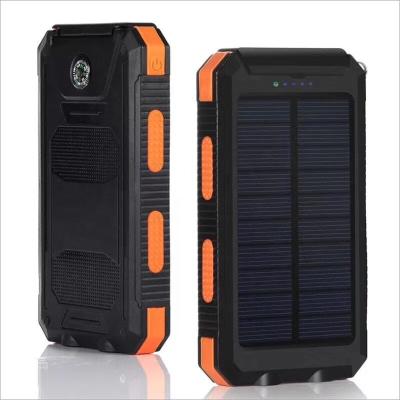 China With NEW Waterproof Lamp Solar Power Bank 8000mah Dual USB Li-polymer Solar Battery Charger Powerbank Travel For All Phone for sale