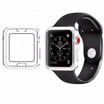 China 2020 Fashionable High Quality Transparent Scratch TPU Smart Watch Case For Apple Watch 5/4/3/2/1 for sale