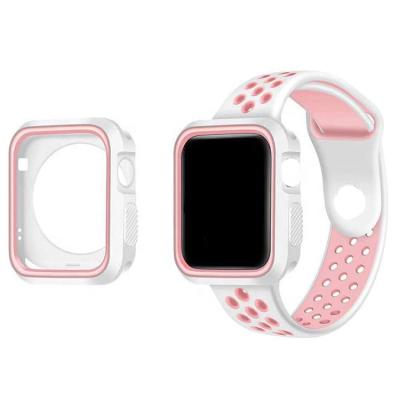 China 2020 Smart Watch Fashionable Hot Sale Two Color Silicone Shell Protectors For Apple Watch 5/4/3/2/1 for sale