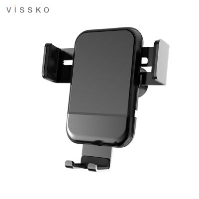 China New vissko10W ABS+PC Gravity Car Wireless Fast Charging Mount for iPhone for Samsung for sale