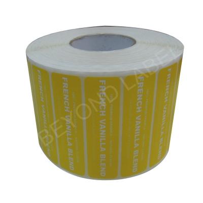 China Self Adhesive Paper Labels For Coffee , Fancy Custom Self Adhesive Product Labels for sale