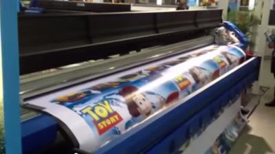 China Eco Friendly Epson Inkjet Printing Machine DX7 3.2M for Printing Wall Paper for sale