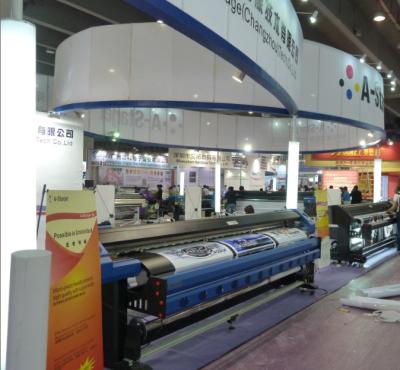 China Two DX7 Epson Eco Solvent Printer , 1.8M 1440dpi Wall Paper Machine for sale