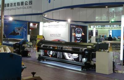 China 4 Color 3.2M Double Sided Eco Solvent Printing Machine for Flex Banner for sale