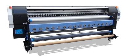 China 3.2m Eco solvent printer 2pcs Dx5 heads,high speed ,high quality for sale