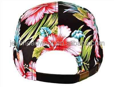 China JOINT full flowers printing snapback hats buckle copper slid snapback hats for wholesale for sale