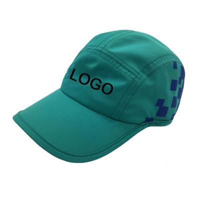 China JOINT Cheap Black Outdoor Sports Dry Fit Breathable Sports Hat With Reflective Printing Logo for sale